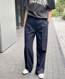 Spick & Span | ダブルクロスタックカフドパンツ(スラックス)