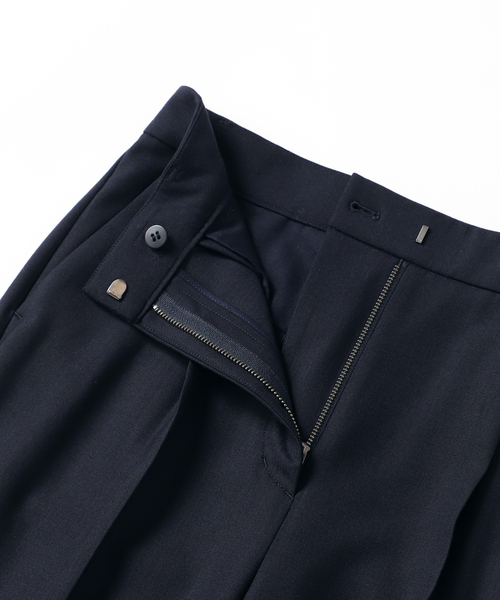 Spick & Span（スピックアンドスパン）の「ダブルクロスタックカフドパンツ（スラックス・レディース・ベージュ/ネイビー・38/36）」の12枚目の写真