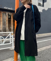 オーバーサイズ開衿シャツワンピース