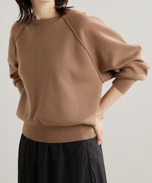 COLLAGE GALLARDAGALANTE | 色違いが欲しい/スウェット感覚で着れる/ラグランニット/オンライン限定カラー有/手洗い可(ニット/セーター)