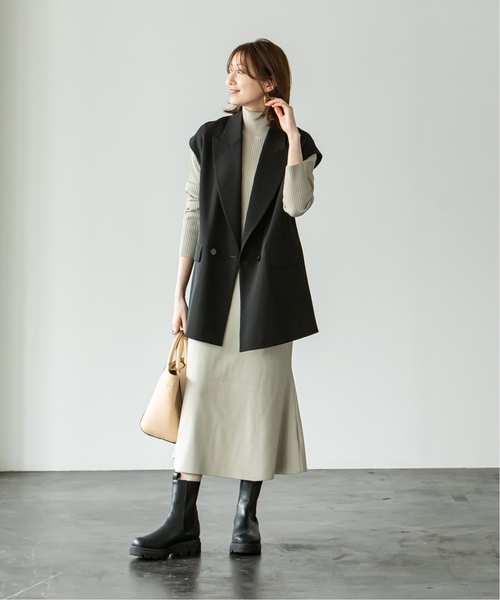 最終価格☆Nobleロングベントジレ