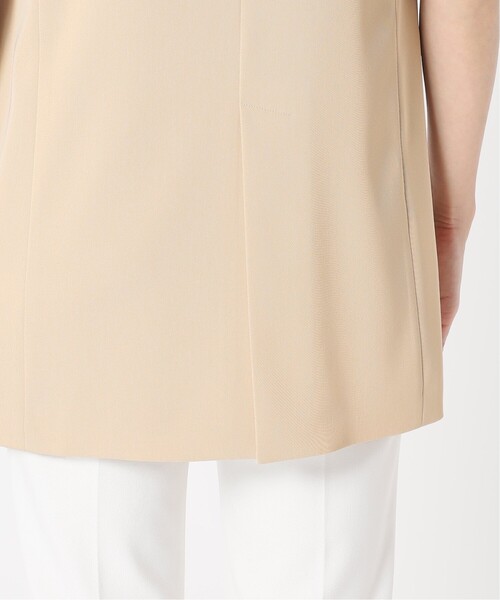 Noble（ノーブル）の「《追加》ピークドカラーロングジレ（その他アウター・レディース・ブラック/ベージュ・38/36）」の9枚目の写真