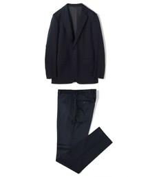 ウール ピンストライプ シングルブレステッド2Bスーツ