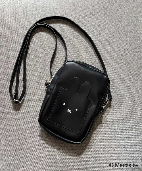 Heather（ヘザー）の「ミッフィー/miffy/スマホショルダー　156883（スマホグッズ・レディース・オフホワイト/ブラック/シルバー・ONE SIZE）」の6枚目の写真