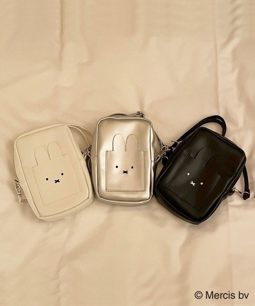 Heather（ヘザー）の「ミッフィー/miffy/スマホショルダー　156883（スマホグッズ・レディース・オフホワイト/ブラック/シルバー・ONE SIZE）」の8枚目の写真