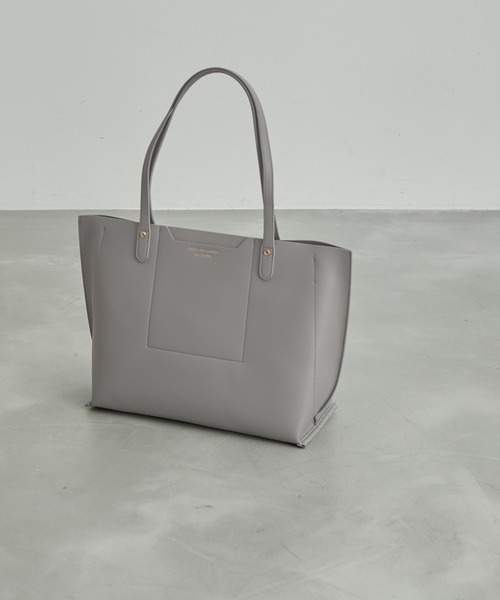 ROPE' PICNIC(ロペピクニック)の「軽量平カシメフロントポケット3層A4トートバッグ(トートバッグ・レディース・ブラック/グレー/ベージュ系その他・FREE)」の3枚目の写真