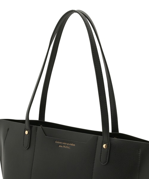 ROPE' PICNIC(ロペピクニック)の「軽量平カシメフロントポケット3層A4トートバッグ(トートバッグ・レディース・ブラック/グレー/ベージュ系その他・FREE)」の11枚目の写真