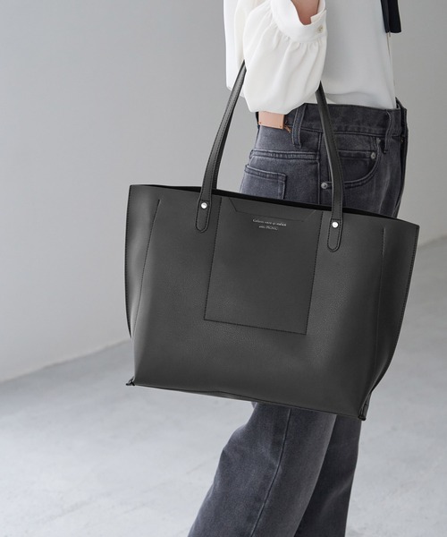 ROPE' PICNIC(ロペピクニック)の「軽量平カシメフロントポケット3層A4トートバッグ(トートバッグ・レディース・ブラック/グレー/ベージュ系その他・FREE)」の18枚目の写真