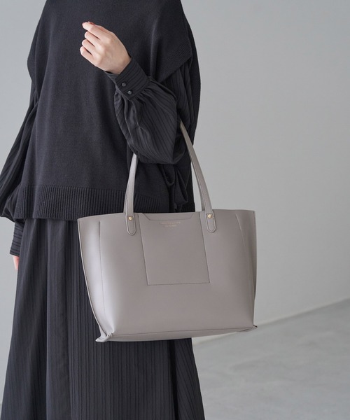 ROPE' PICNIC(ロペピクニック)の「軽量平カシメフロントポケット3層A4トートバッグ(トートバッグ・レディース・ブラック/グレー/ベージュ系その他・FREE)」の19枚目の写真