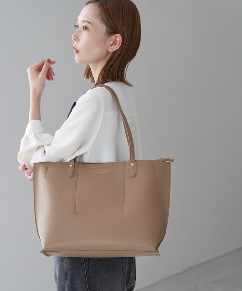 ROPE' PICNIC(ロペピクニック)の「軽量平カシメフロントポケット3層A4トートバッグ(トートバッグ・レディース・ブラック/グレー/ベージュ系その他・FREE)」の20枚目の写真