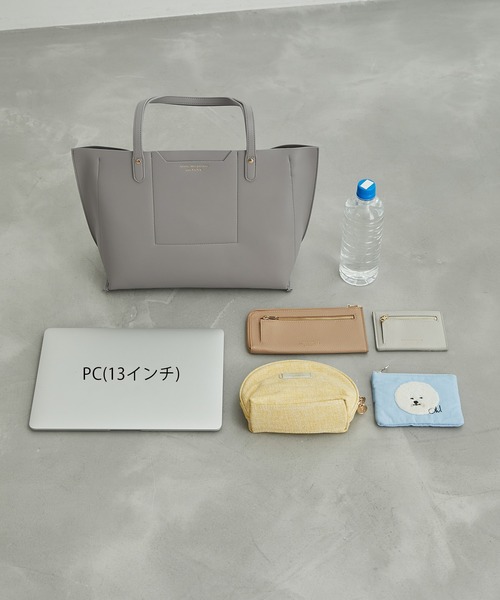 ROPE' PICNIC(ロペピクニック)の「軽量平カシメフロントポケット3層A4トートバッグ(トートバッグ・レディース・ブラック/グレー/ベージュ系その他・FREE)」の22枚目の写真