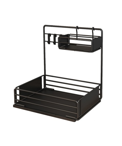 【セール】頑丈シンク下スライドラック2段（収納グッズ）｜aimoha（アイモハ）