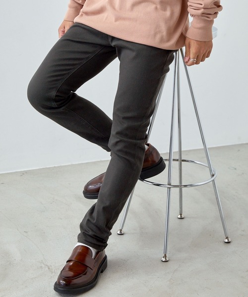 Anchor Smith（アンカー スミス）の「スーパーストレッチスキニーチノパンツ（チノパンツ・メンズ・ブラック/ベージュ/ブラウン/オリーブ/チャコール・M/L）」の3枚目の写真