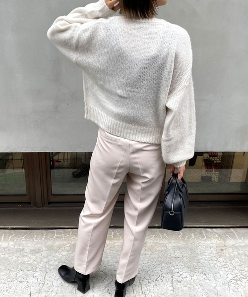 MLI'A（エムリア）の「モヘアタッチニットカーディガン（カーディガン/ボレロ・レディース・ブラック/ベージュ/パープル/ライム/アイボリー/レンガ/イエロー系その他・M）」の16枚目の写真