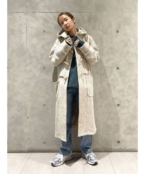 VANS（バンズ）の「Vans別注 ビッグロゴスウェット（スウェット・レディース・ライトグレー/ネイビー/グリーン・FREE）」の4枚目の写真