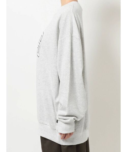 VANS（バンズ）の「Vans別注 ビッグロゴスウェット（スウェット・レディース・ライトグレー/ネイビー/グリーン・FREE）」の6枚目の写真