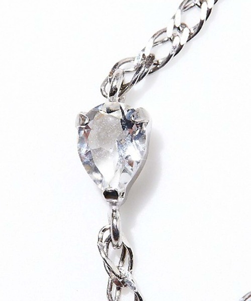 les bon bon ルボンボン　eclair chain pierce les bon bon】float chain ring white gold BOB169（リング