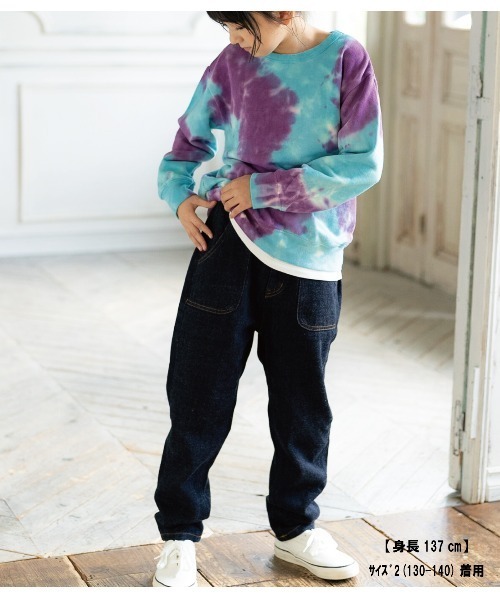 RUGGEDWORKS（ラゲッドワークス）の「LOOSE　DENIM　TAPERED PANTS（その他パンツ・キッズ・ブルー系その他/ブルー・01/02/03/04）」の2枚目の写真