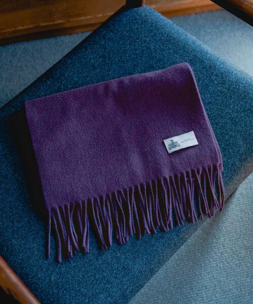 green label relaxing（グリーンレーベルリラクシング）の「HAMILTON WOOL MUFF 22F マフラー（マフラー・メンズ・ダークグリーン/ブラック/パープル/オレンジ・FREE）」の3枚目の写真