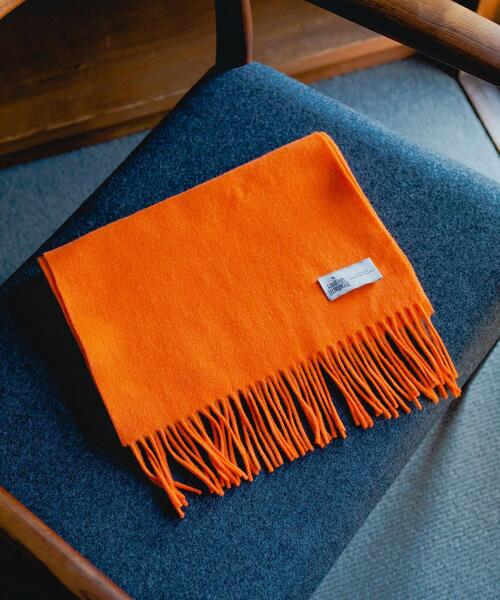 green label relaxing（グリーンレーベルリラクシング）の「HAMILTON WOOL MUFF 22F マフラー（マフラー・メンズ・ダークグリーン/ブラック/パープル/オレンジ・FREE）」の4枚目の写真