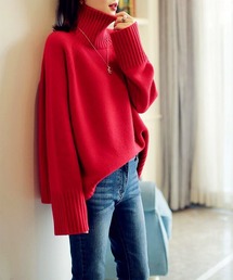 タートルネック」に該当するレッド/赤色系のファッション通販 - ZOZOTOWN