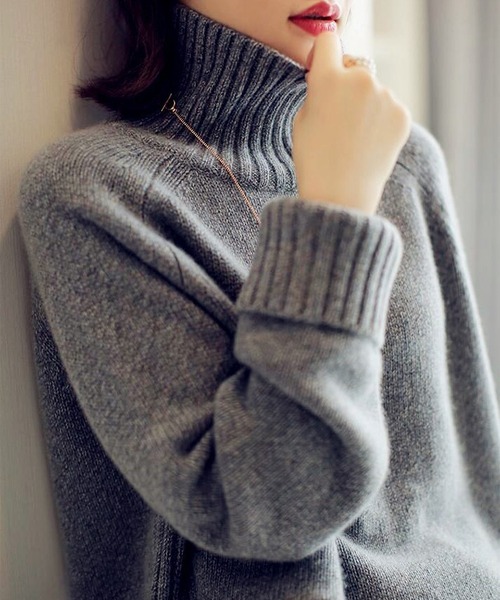 セール】タートルネック ニットトップス（ニット/セーター）｜LOPASS