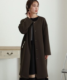 ElegChic（エレグシック）の「パール デザイン ノーカラー コート（テーラードジャケット）」