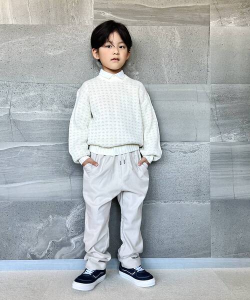 SHOO・LA・RUE(シューラルー)の「◆【リンク/110-140cm】カルゼイージーテーパードパンツ(その他パンツ・キッズ・ブラック/グリーン/アイボリー・11/12/13/14)」の16枚目の写真