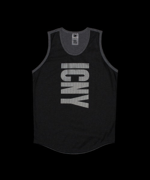 ICNY(アイシーエヌワイ)の「メンズ アイスコールド ニューヨーク リフレクター メッシュタンクトップ ICNY MESH OVERLAY TANKTOP(タンクトップ・メンズ・アッシュ・SMALL/MEDIUM/LARGE)」の2枚目の写真
