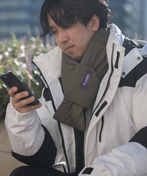 GERRY（ジェリー）の「【Y】〔GERRY/ジェリー〕REPREVE 中綿差し込みマフラー（マフラー・メンズ・ネイビー/カーキ/ブラック/グレー・FREE）」の6枚目の写真
