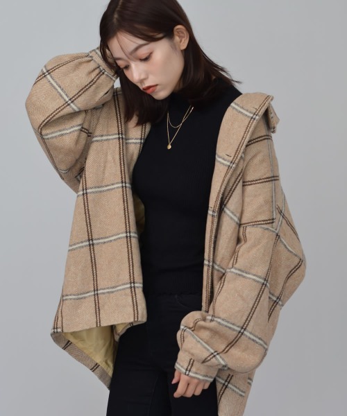 Auntie Rosa（アンティローザ）の「【Shoowtime】ビッグシルエット シャツジャケット Big silhouette Shirt jacket（その他アウター・レディース・ベージュ/グレー・FREE）」の14枚目の写真