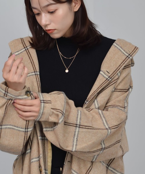Auntie Rosa（アンティローザ）の「【Shoowtime】ビッグシルエット シャツジャケット Big silhouette Shirt jacket（その他アウター・レディース・ベージュ/グレー・FREE）」の15枚目の写真