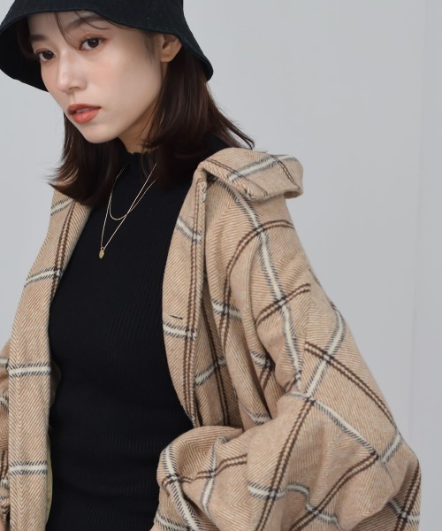 Auntie Rosa（アンティローザ）の「【Shoowtime】ビッグシルエット シャツジャケット Big silhouette Shirt jacket（その他アウター・レディース・ベージュ/グレー・FREE）」の18枚目の写真