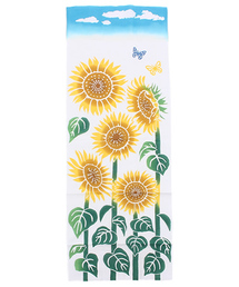 【カヤ】注染手ぬぐい ひまわり畑
