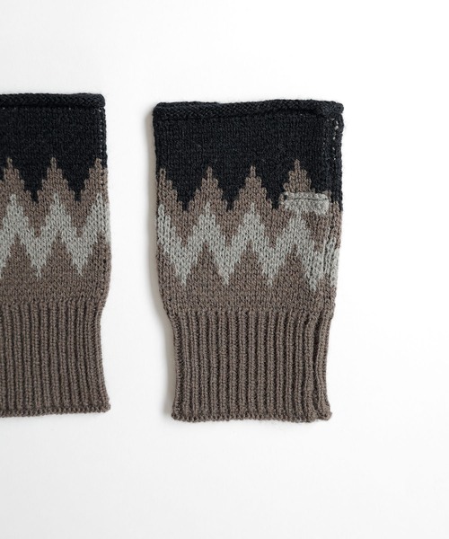 NUMBER (N)INE/ナンバーナイン ZIGZAG JACQUARD ARM WARMER/ジグザグ