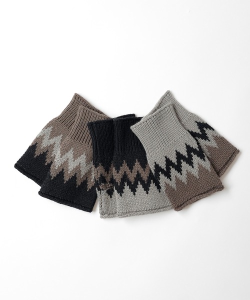 NUMBER (N)INE/ナンバーナイン ZIGZAG JACQUARD ARM WARMER/ジグザグ