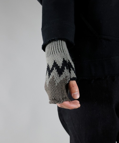 NUMBER (N)INE/ナンバーナイン ZIGZAG JACQUARD ARM WARMER/ジグザグ
