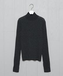 H　BEAUTY&YOUTH UNITED ARROWS | ＜H＞RAYON RIB TURTLE NECK RIB KNIT/ニット(ニット/セーター)