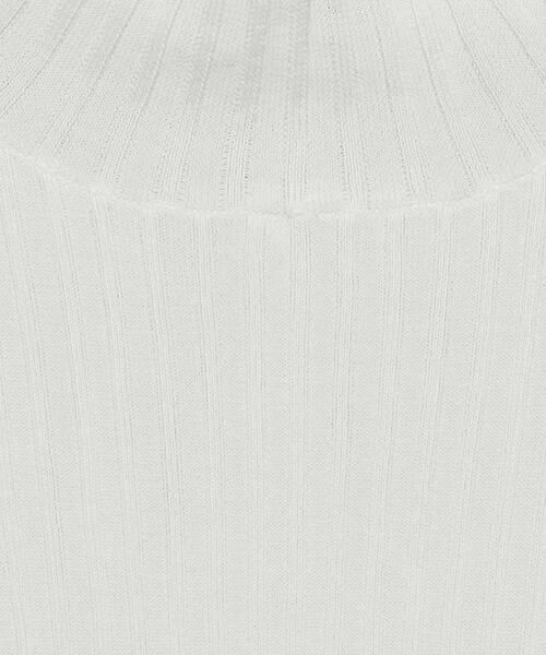 H　BEAUTY&YOUTH UNITED ARROWS（エイチビューティーアンドユースユナイテッドアローズ）の「＜H＞RAYON RIB TURTLE NECK RIB KNIT/ニット（ニット/セーター・レディース・ホワイト/ダークグレー・FREE）」の8枚目の写真