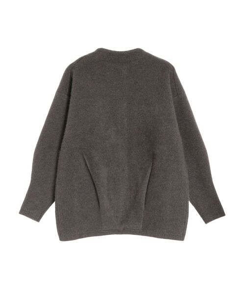 LAGUNAMOON（ラグナムーン）の「ラクーン配色コクーンカーディガン（カーディガン/ボレロ・レディース・アイボリー/チャコールグレー/モカ/イエロー/ブルー・FREE）」の21枚目の写真