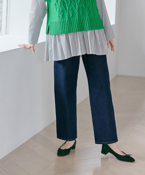 Days(デイズ)の「【Oeillet】ストレートパンツ(その他パンツ・レディース・アイボリー/ブルー/ブラック・L/LL/M)」の17枚目の写真