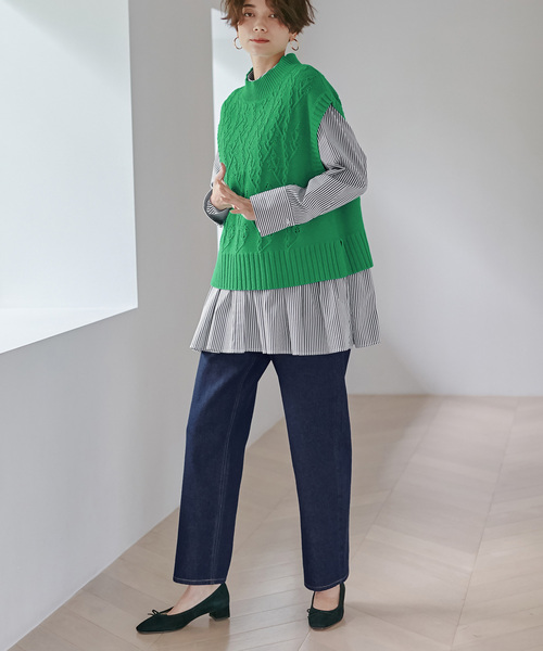 Days(デイズ)の「【Oeillet】ストレートパンツ(その他パンツ・レディース・アイボリー/ブルー/ブラック・L/LL/M)」の19枚目の写真