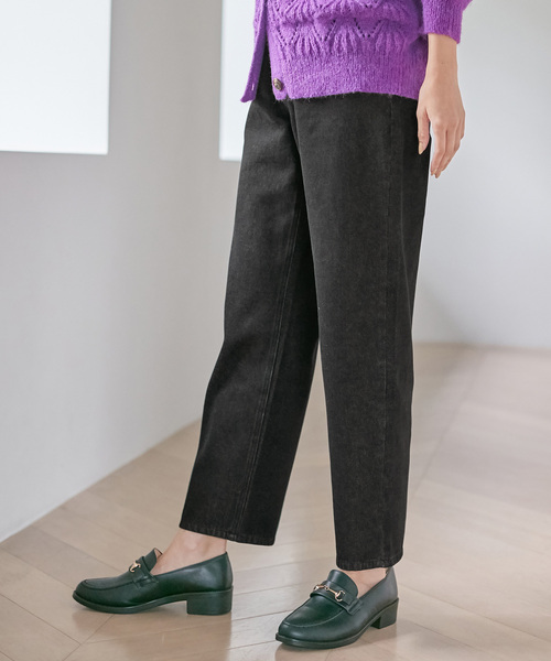 Days(デイズ)の「【Oeillet】ストレートパンツ(その他パンツ・レディース・アイボリー/ブルー/ブラック・L/LL/M)」の5枚目の写真
