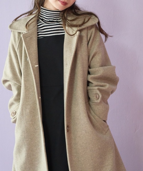 OLIVE des OLIVE（オリーブデオリーブ）の「着まわしタートルネックリブニット　1031050010（ニット/セーター・レディース・ブラック/オフホワイト/サックスブルー/ブラック系1/ブラウン系1・FREE）」の18枚目の写真