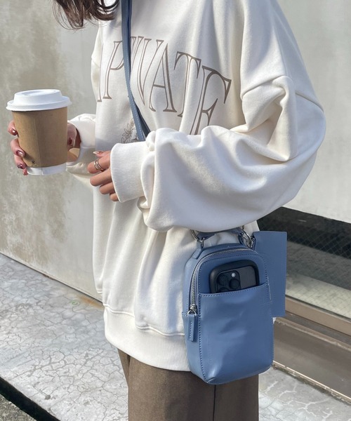 COLONY 2139（コロニートゥーワンスリーナイン）の「ミニケース付スマホショルダーバッグ（ショルダーバッグ・レディース・ベージュ/アイボリー/ブラック/ブルー/シルバー/パープル・FREE）」の5枚目の写真