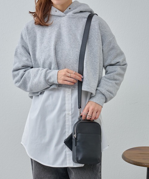 COLONY 2139（コロニートゥーワンスリーナイン）の「ミニケース付スマホショルダーバッグ（ショルダーバッグ・レディース・ベージュ/アイボリー/ブラック/ブルー/シルバー/パープル・FREE）」の9枚目の写真