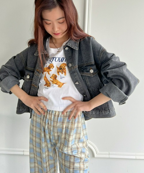 Loueme(ルエム)の「【23S/S 春夏新作】ルーズシルエットショートデニムジャケット(デニムジャケット・レディース・ブルー/ブラック系その他・FREE)」の13枚目の写真
