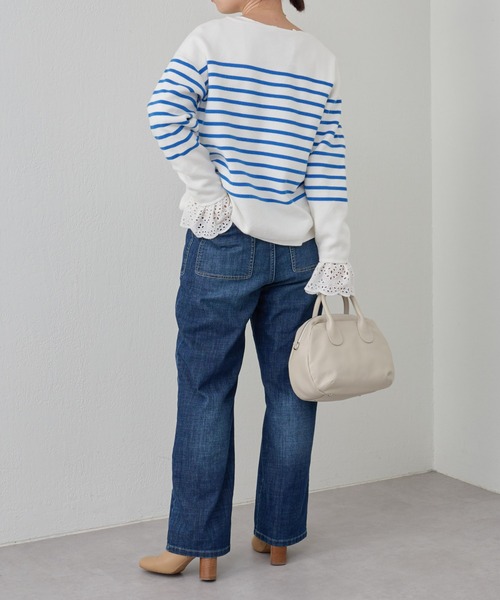 BEARDSLEYビアズリー✨即完売リネンBIGボーダーニット✨26400円