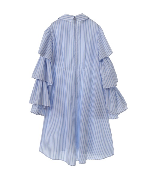 Candy Stripper（キャンディストリッパー）の「GOOD MOOD STRIPE ワンピース（ワンピース・レディース・ライトブルー/ミント/ホワイト・2）」の7枚目の写真