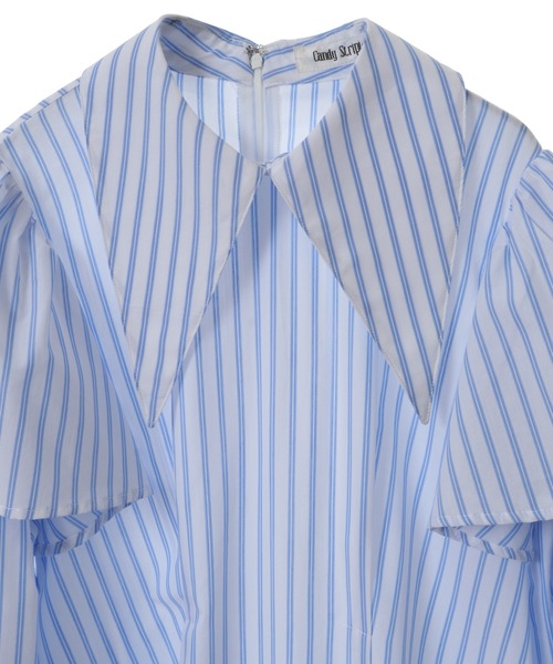 Candy Stripper（キャンディストリッパー）の「GOOD MOOD STRIPE ワンピース（ワンピース・レディース・ライトブルー/ミント/ホワイト・2）」の8枚目の写真